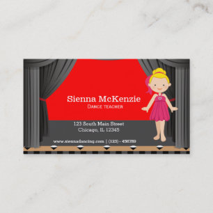 Tarjeta De Visita Bailarina de escenario