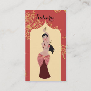 Tarjeta De Visita Bailarina del vientre Arco marroquí