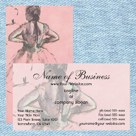 Tarjeta De Visita Bailarina vista desde atrás de Edgar Degas
