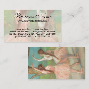 Tarjeta De Visita Bailarinas de rosa de Edgar Degas