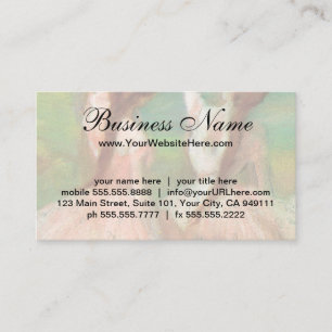 Tarjeta De Visita Bailarinas de rosa de Edgar Degas