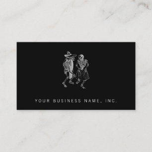 Tarjeta De Visita Baile Calavera Posada