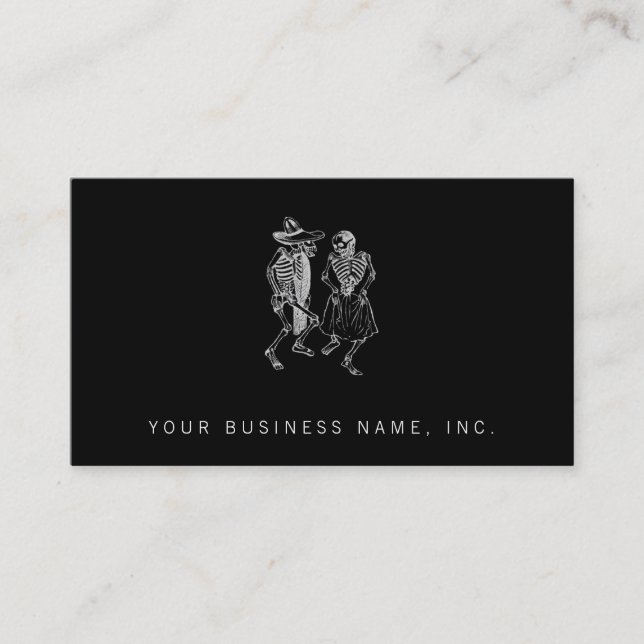 Tarjeta De Visita Baile Calavera Posada (Anverso)