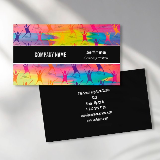 Tarjeta De Visita Baile de Fitness Moderno (Subido por el creador)