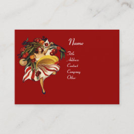 TARJETA DE VISITA BAILE FIESTA DE ESPAGUETTI, COCINA ITALIANA Y TOMA