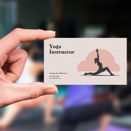 Tarjeta De Visita Baja presión lunar - Instructor de yoga
