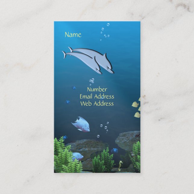 Tarjeta De Visita Bajo el mar (Anverso)