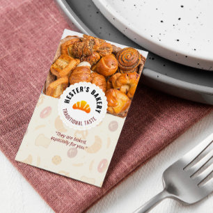 Tarjeta De Visita Bake Bakery Business   Sabor tradicional