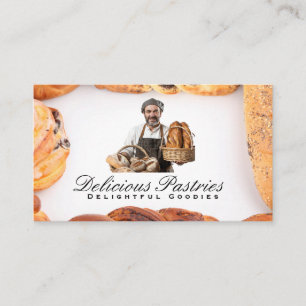 Tarjeta De Visita Baker   Baguettes y pasteles