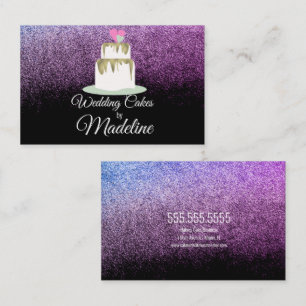 Tarjeta De Visita Baker Baker Busine, Boda de Relieve metalizado Pur