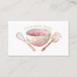 Tarjeta de visita Baker Chef Caterer