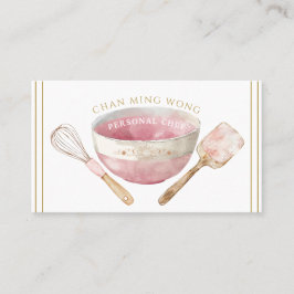 Tarjeta de visita Baker Chef Caterer