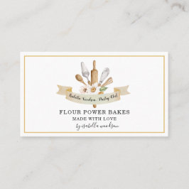 Tarjeta De Visita Baker Pastry Chef Bakers Utensies