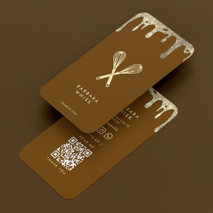 Tarjeta De Visita Baker Pastry Whisk Chocolate Drier Caterer
