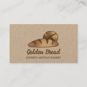 Tarjeta De Visita Baker una panadería de pan rúcula