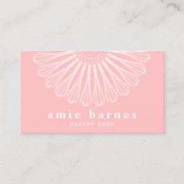 Tarjeta De Visita Baker Whisk Restaurando Panadería Rosa