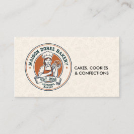 Tarjeta De Visita Bakery Store Pastry Chef Dessert Sweets Cake Baker