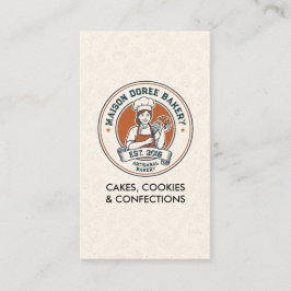 Tarjeta De Visita Bakery Store Pastry Chef Dessert Sweets Cake Baker