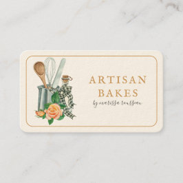 Tarjeta De Visita Baking Utensils Baker Bakery