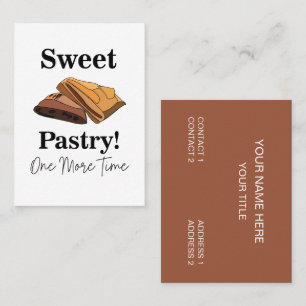 Tarjeta De Visita Baklava Sweet Pastry Food Bakery