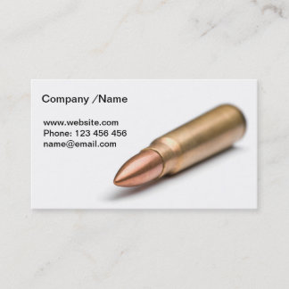 Tarjeta De Visita Bala del rifle