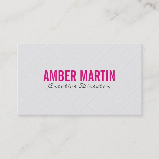 Tarjeta De Visita Balanceo III | Blanco (Anverso)