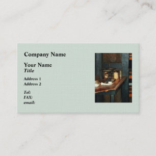 Tarjeta De Visita Balanza de platillos y Alumbre