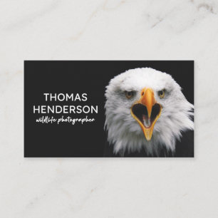 Tarjeta De Visita Bald Eagle Wildlife Photographer Business Card