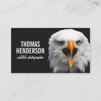 Tarjeta De Visita Bald Eagle Wildlife Photographer Business Card