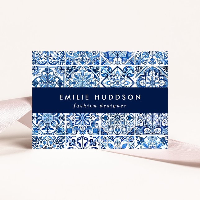 Tarjeta De Visita Baldosas mediterráneas, portuguesas, azulejo, mall (Subido por el creador)