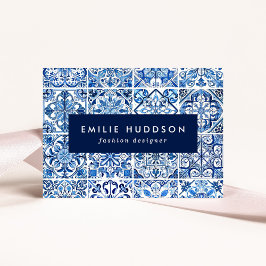 Tarjeta De Visita Baldosas mediterráneas, portuguesas, azulejo, mall