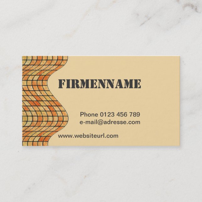 Tarjeta De Visita Baldosas Naturstein editor (Anverso)