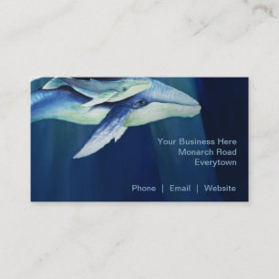 Tarjeta De Visita Ballenas jorobadas