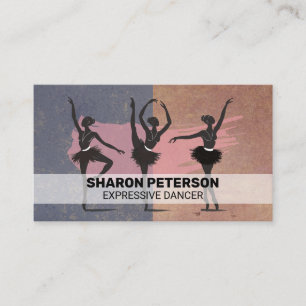 Tarjeta De Visita Ballerina Dancers
