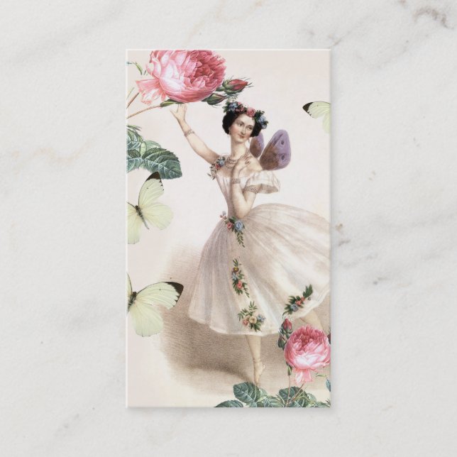 Tarjeta De Visita Ballerina Fairy Business Card (Anverso)