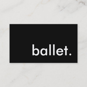 Tarjeta De Visita ballet.