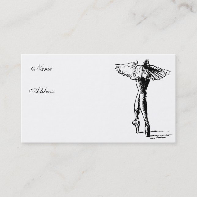 Tarjeta De Visita Ballet (Anverso)