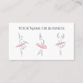 Tarjeta De Visita Ballet Dance Beautiful Ballerina Profesional