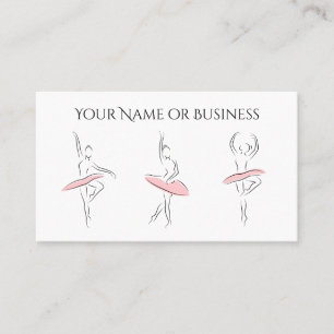 Tarjeta De Visita Ballet Dance Beautiful Ballerina Profesional