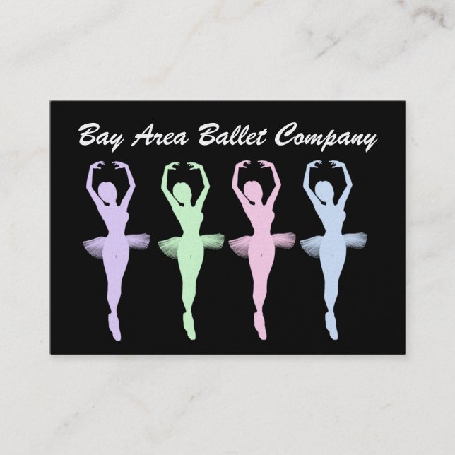 Tarjeta De Visita Ballet / Dance Studio (Anverso)