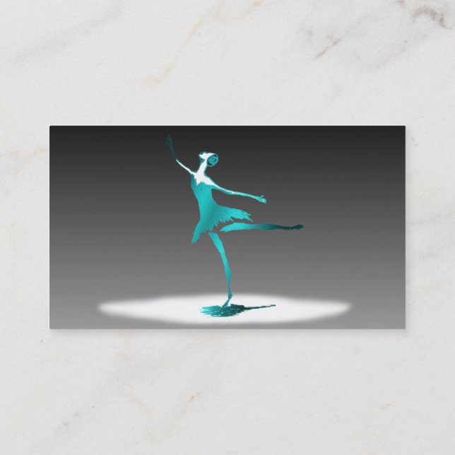 Tarjeta De Visita ballet dancer (Reverso)