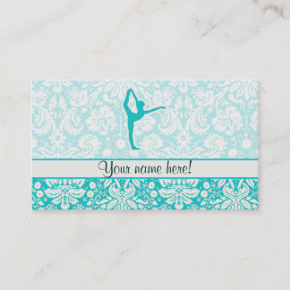 Tarjeta De Visita Ballet verde azulado