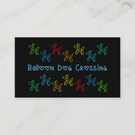 Tarjeta De Visita Balloon Dog Crossing Business Cards