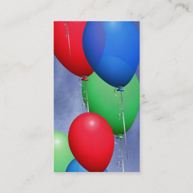 Tarjeta De Visita Balloons Business Card (Anverso)