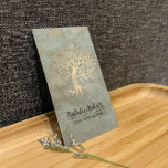 Tarjeta De Visita Balneario de Oro Vintage Wellness & Spa Terapia Br<br><div class="desc">Vintage Gold Tree Wellness & Spa Therapy Tarjetas de Negocios Bronze.</div>
