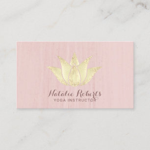 Tarjeta De Visita Balneario rosado de Rubor de la flor de Lotus del