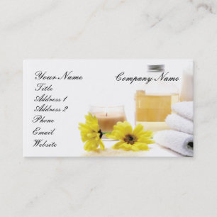 Tarjeta De Visita Balneario/tarjeta de visita del masaje