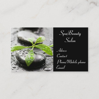 Tarjeta De Visita Balneario/tarjeta de visita del salón de belleza