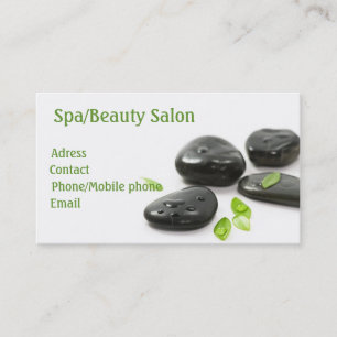 Tarjeta De Visita Balneario/tarjeta de visita del salón de belleza