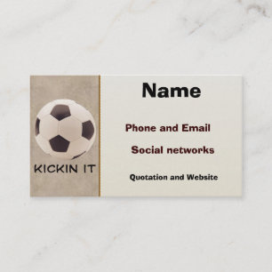 Tarjeta De Visita Balón de fútbol